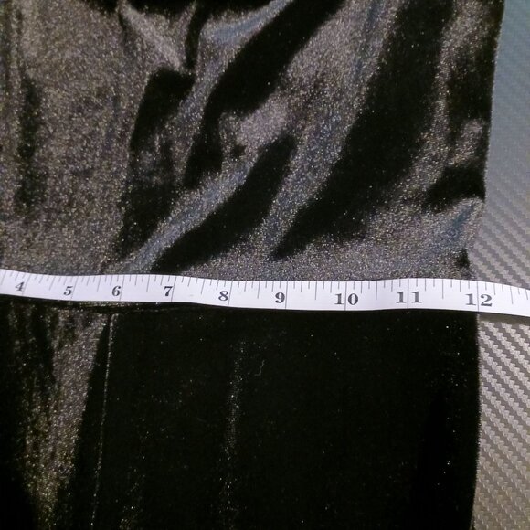 NEW Modcloth Shine with Me Black Velvet Mock Neck‎ Flutter Sleeve Jumpsuit XS - Picture 13 of 15